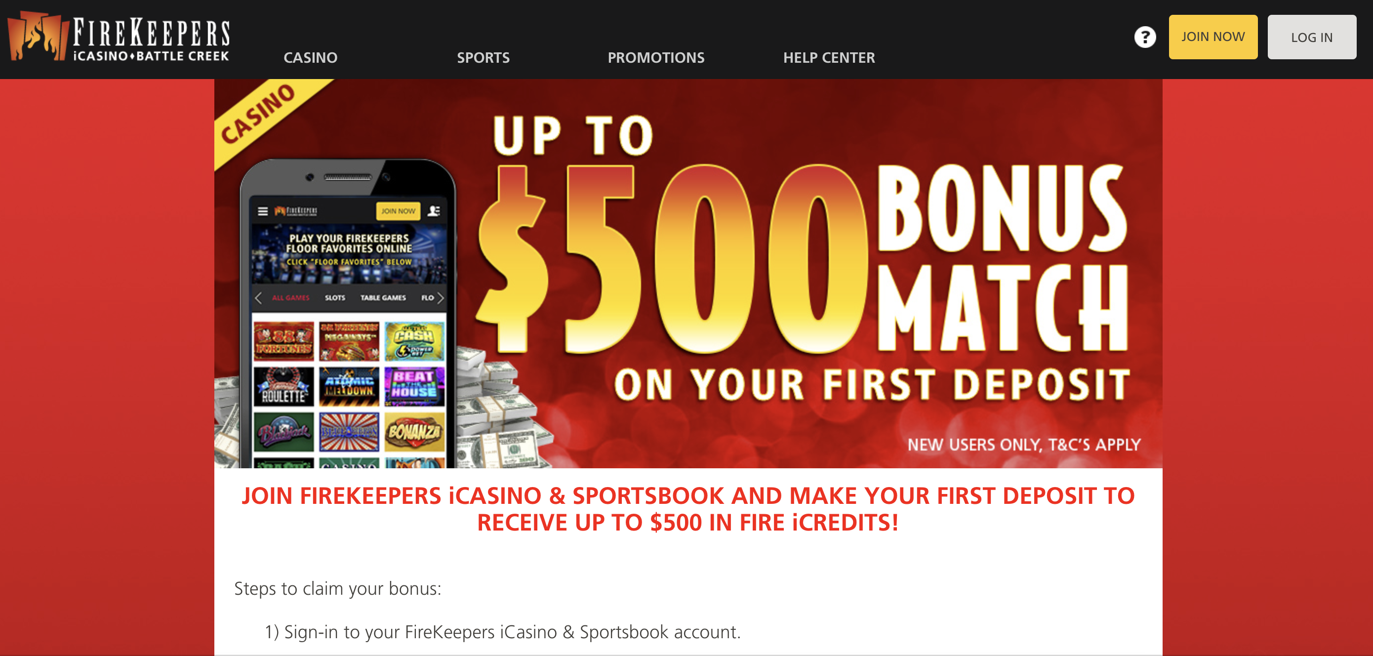 FireKeepers Casino MI Promotions