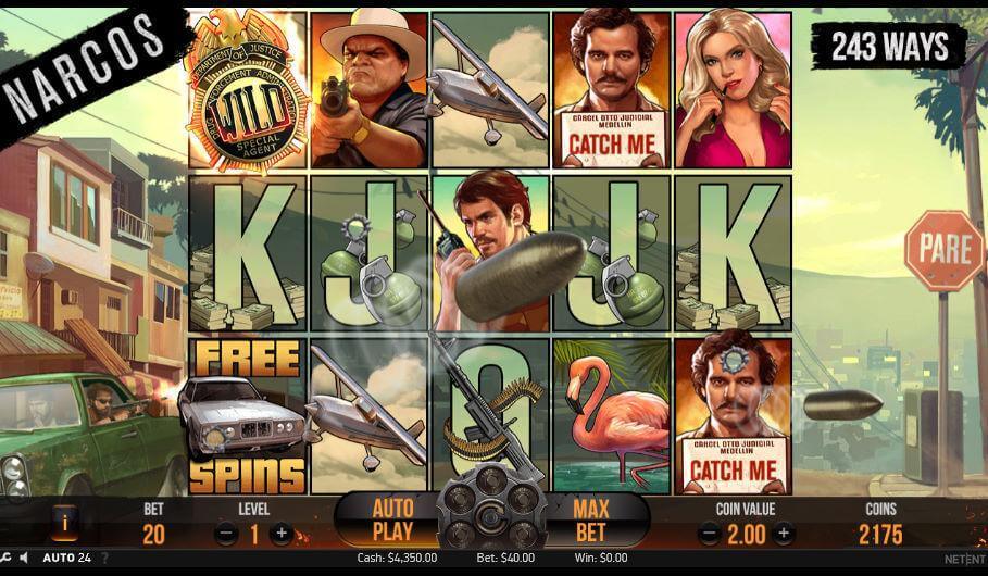 Narcos Slot by NetEnt Gameplay
