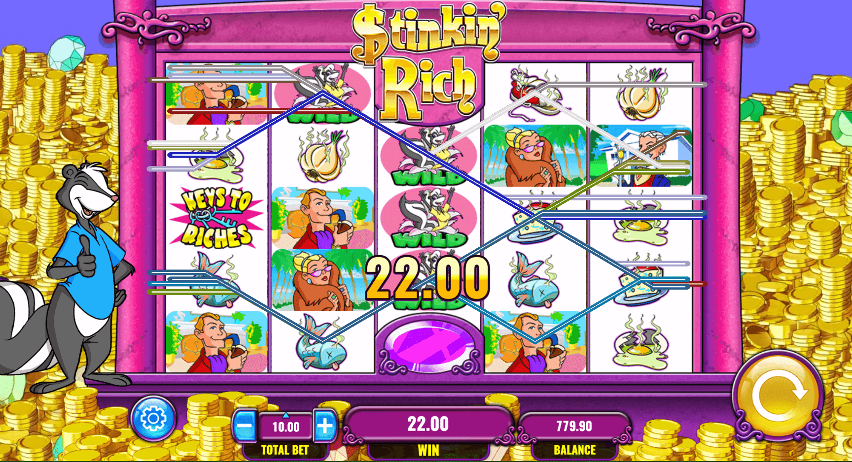 Stinkin Rich Slot Gameplay