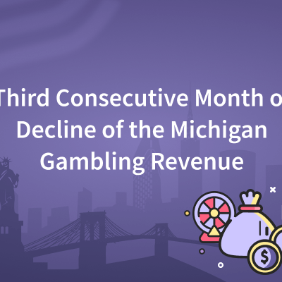 third month decline michigan gambling revenue